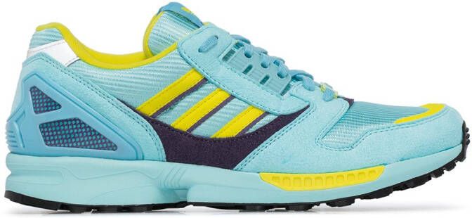 adidas ZX 8000 two-tone suede sneakers Blue