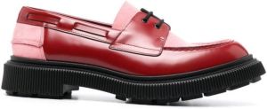 Adieu Paris chunky panelled Oxford shoes Red