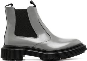 Adieu Paris patent-leather 40mm Chelsea boots Grey