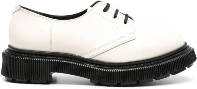 Adieu Paris Type 132 leather derby shoes White