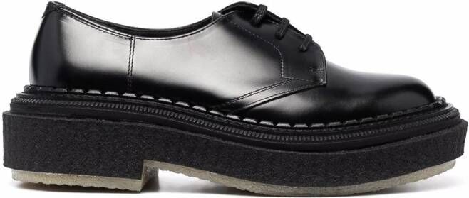 Adieu Paris Type 135 leather Derby shoes Black