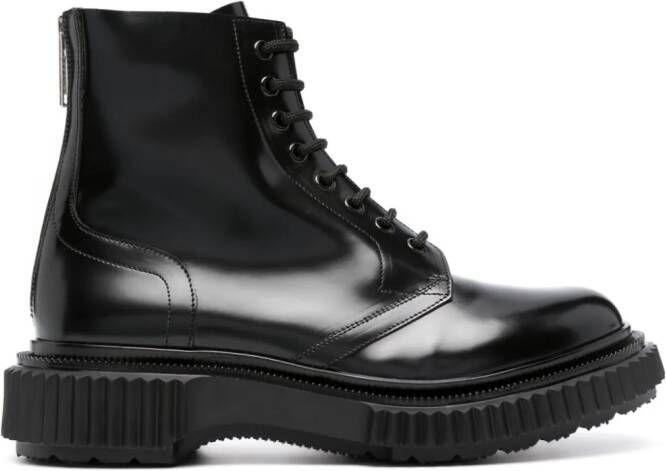 Adieu Paris Type 196 leather ankle boots Black