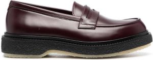 Adieu Paris Type 5 penny loafers Red