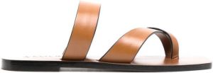 A.EMERY Carter criss-cross strap sandals Brown