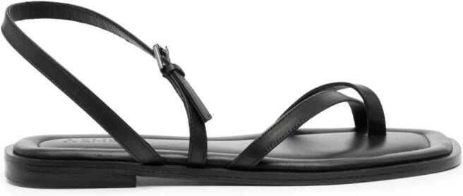 A.EMERY Lucia buckle-fastening leather sandals Black
