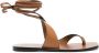 A.EMERY Margaux tie-fastening leather sandals Brown - Thumbnail 1
