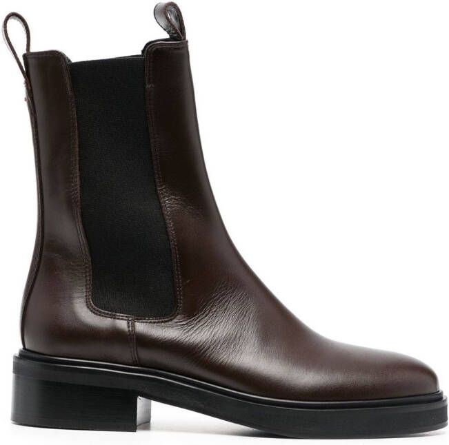 Aeyde 40mm leather boots Brown