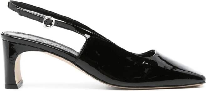 Aeyde 60mm patent leather pumps Black