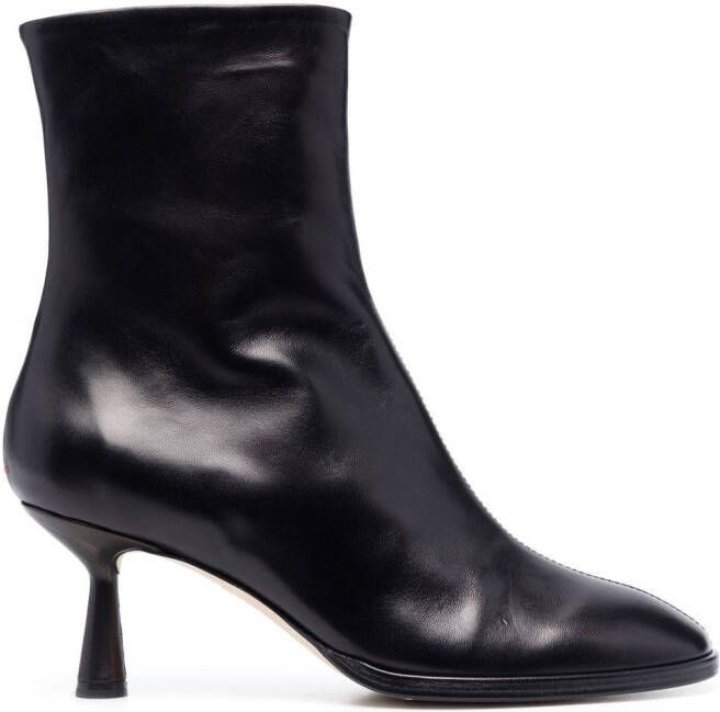 Aeyde 65mm round-toe ankle boots Black