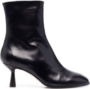 Aeyde 70mm round-toe ankle boots Black