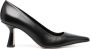 Aeyde 80mm pointed-toe leather pumps Black - Thumbnail 1