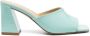 Aeyde 85mm open-toe mules Green - Thumbnail 1