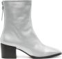 Aeyde Amina patent leather ankle boots Grey - Thumbnail 1