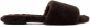 Aeyde Anna shearling flat sandals Brown - Thumbnail 1