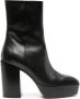 Aeyde Berlin 110mm leather ankle boot Black - Thumbnail 1
