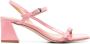 Aeyde buckle-strap patent-leather sandals Pink - Thumbnail 1