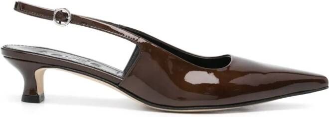 Aeyde Catrina 55mm leather pumps Brown