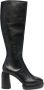 Aeyde chunky 100mm leather boots Black - Thumbnail 1