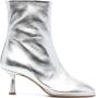 Aeyde Dorothy 60mm metallic-finish boots Silver - Thumbnail 1