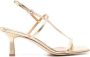 Aeyde Elise 75mm leather sandals Gold - Thumbnail 1