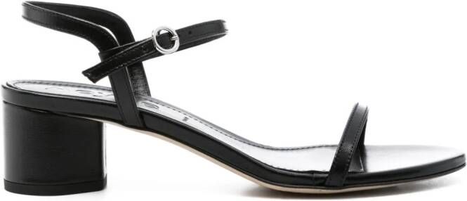 Aeyde Immi 55mm leather sandals Black