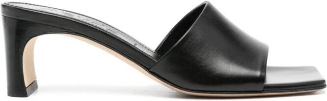 Aeyde Jeanie 55mm leather mules Black