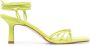 Aeyde lace-up 75mm leather sandals Green - Thumbnail 1