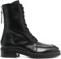 Aeyde Black Lace Up Ankle Boots - Thumbnail 1