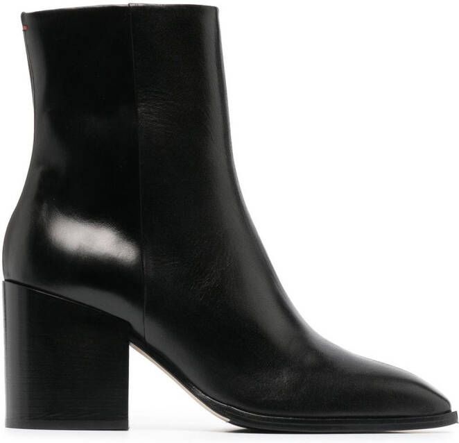 Aeyde Leandra 75mm ankle boots Black