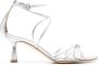 Aeyde Luella 65mm metallic sandals Silver - Thumbnail 1