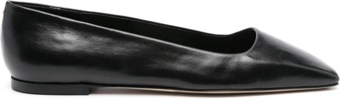 Aeyde Matti square-toe ballerina shoes Black