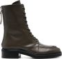 Aeyde Max 45mm leather boots Green - Thumbnail 1