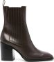 Aeyde Nat 75mm Chelsea ankle boots Brown - Thumbnail 1