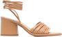 Aeyde Natania leather sandals Brown - Thumbnail 1