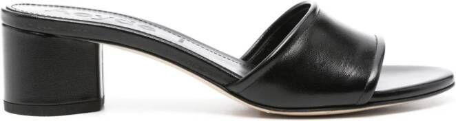 Aeyde open-toe leather mules Black