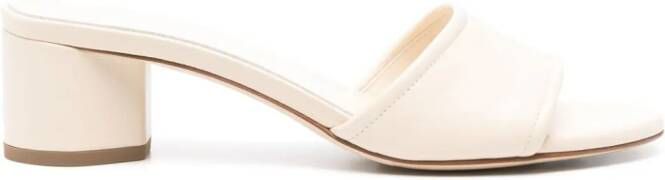 Aeyde open-toe leather mules Neutrals