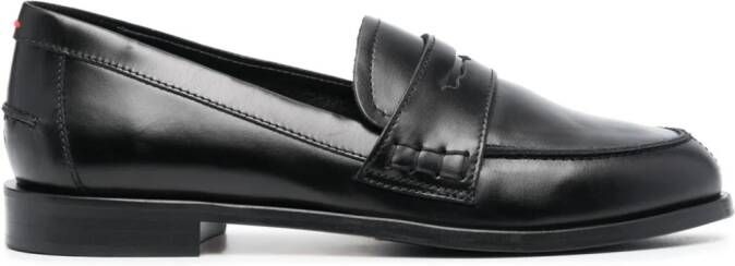 Aeyde Oscar penny-slot leather loafers Black