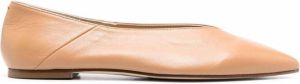 Aeyde pointed-toe ballerina shoes Brown
