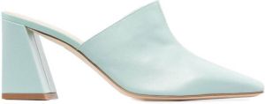 Aeyde pointed-toe heeled mules Green