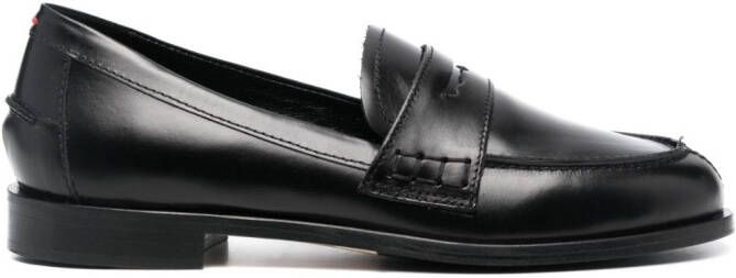 Aeyde round-toe leather loafers Black