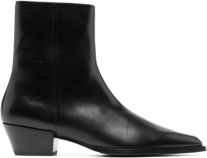 Aeyde Ruby leather ankle boots Black