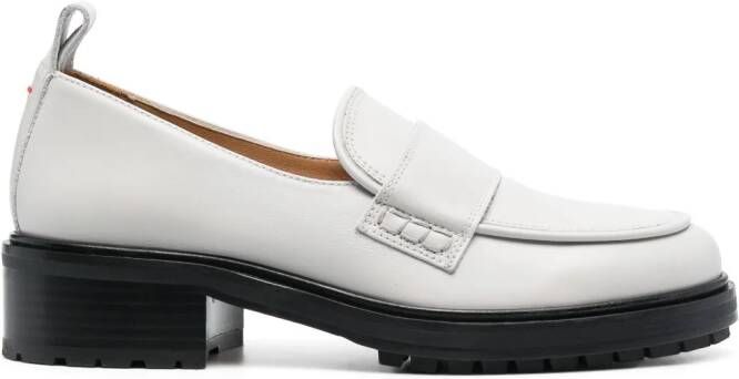 Aeyde Ruth 40mm round-toe loafers Grey
