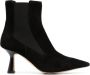 Aeyde side-zip leather ankle boots Black - Thumbnail 1