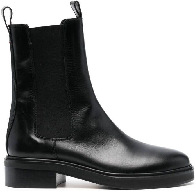 Aeyde Simone tall leather boots Black