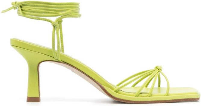 Aeyde strappy mid-heel sandals Green