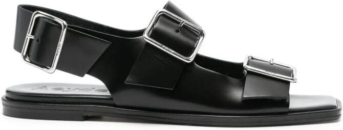 Aeyde Thekla buckled sandals Black