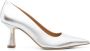 Aeyde Xandra 75mm leather pumps Silver - Thumbnail 1