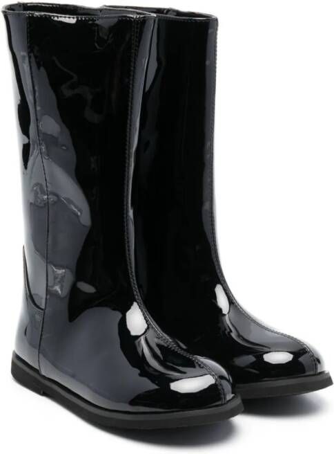 Age of Innocence Ann leather boots Black