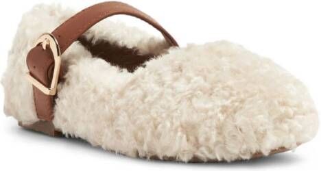 Age of Innocence Buffy faux-shearling ballerina shoes Neutrals