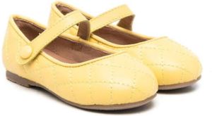 Age of Innocence croco-effect ballerina shoes Yellow